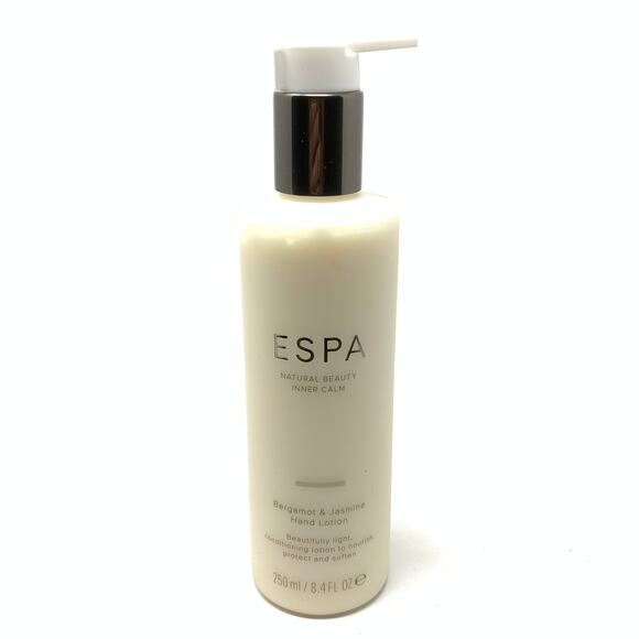 ESPA Natural Beauty Inner Calm Bergamot Jasmine Hand Lotion 8.4 Fl oz. 250 ml - Picture 1 of 4